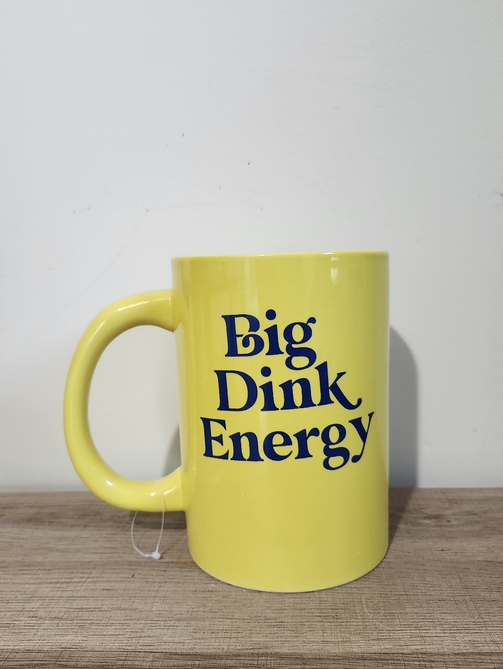 Jumbo Yellow Big Dink Energy Pickleball Ceramic Coffee Mug Giant Oversized Cup